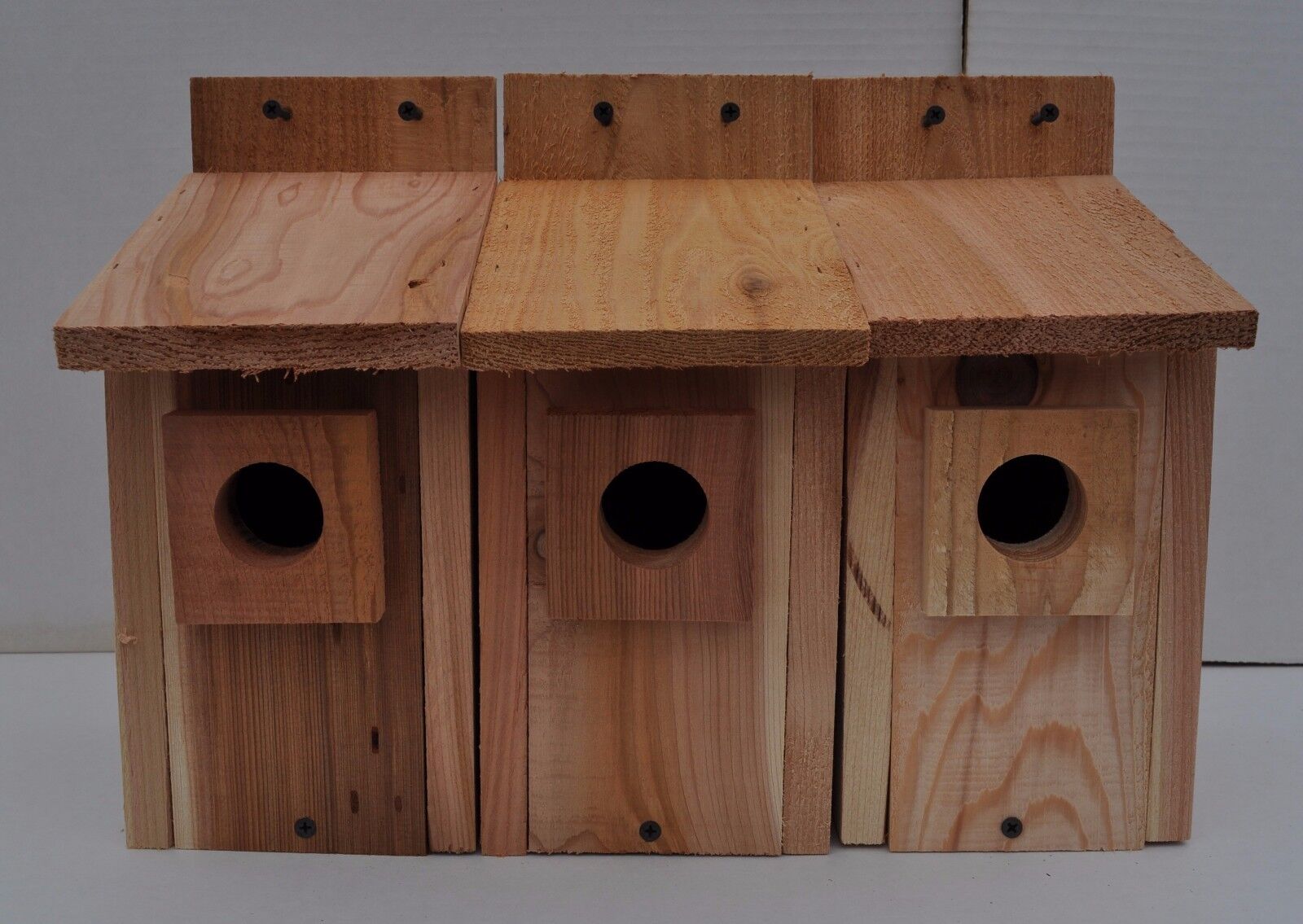 3 bluebird houses  HOLE SIZE 1 1/2"   handmade .cedar