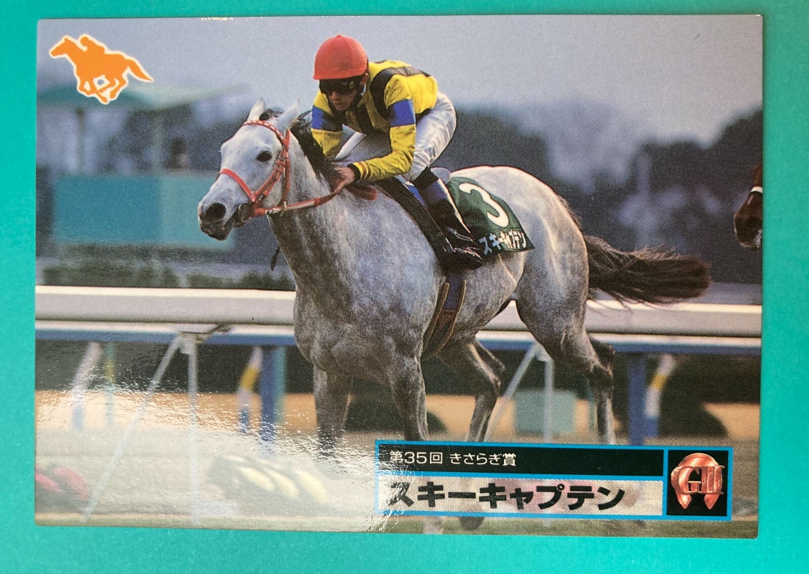 Ski captain Thoroughbred Horse racing Card Very RareKonami