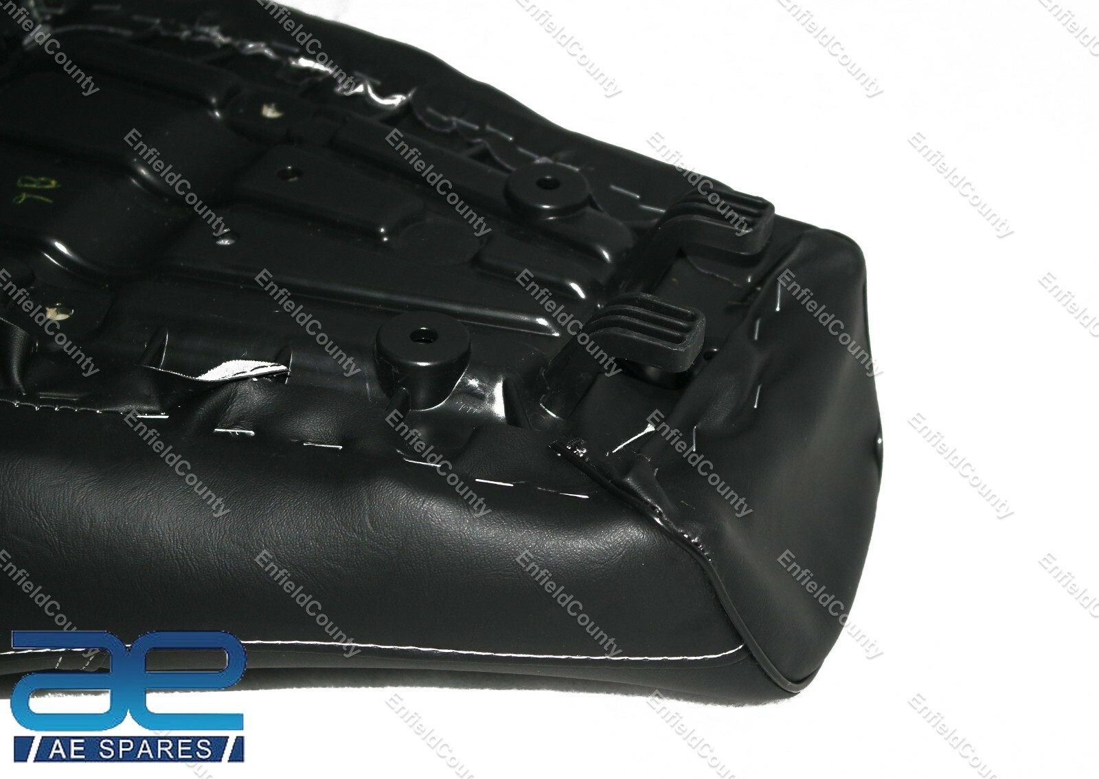 Fits For Royal Enfield Interceptor 650cc Cushioned Dual Seat White Thread 