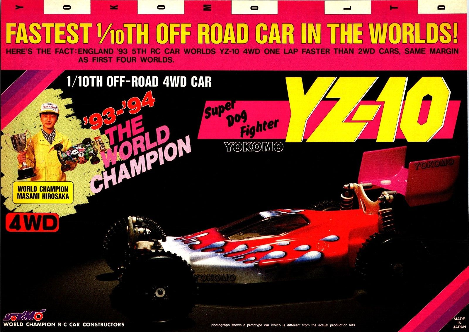 Yokomo MOA 4WD クローラー Yokomo 1/10 Dog Fighter 2024 Re-release 4WD Offroad Buggy EP