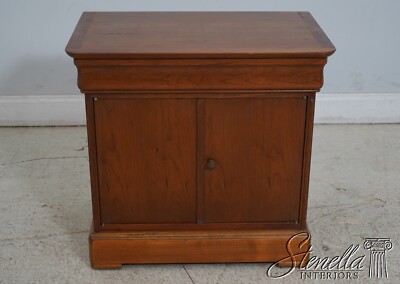 66443EC: Pair GRANGE French Empire Cherry Nightstands 66443EC: Pair GRANGE French Empire Cherry Nightstands