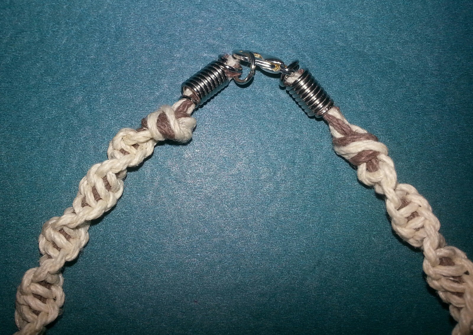 Elk Antler / Hemp cord / wooden beads bracelet