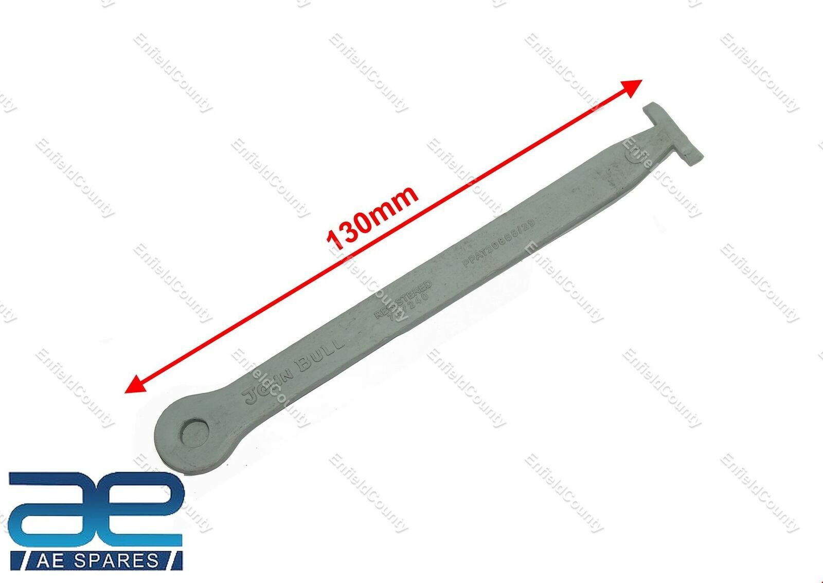 5 x John Bull C Embossed Rubber Cable Ties Grey Fits for Triumph AJS BSA  