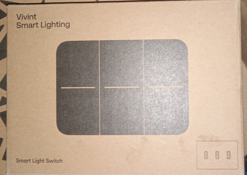 Vivint Smart Lighting Switch VS-SWTCHPLT-T03 Smart Light Switch White