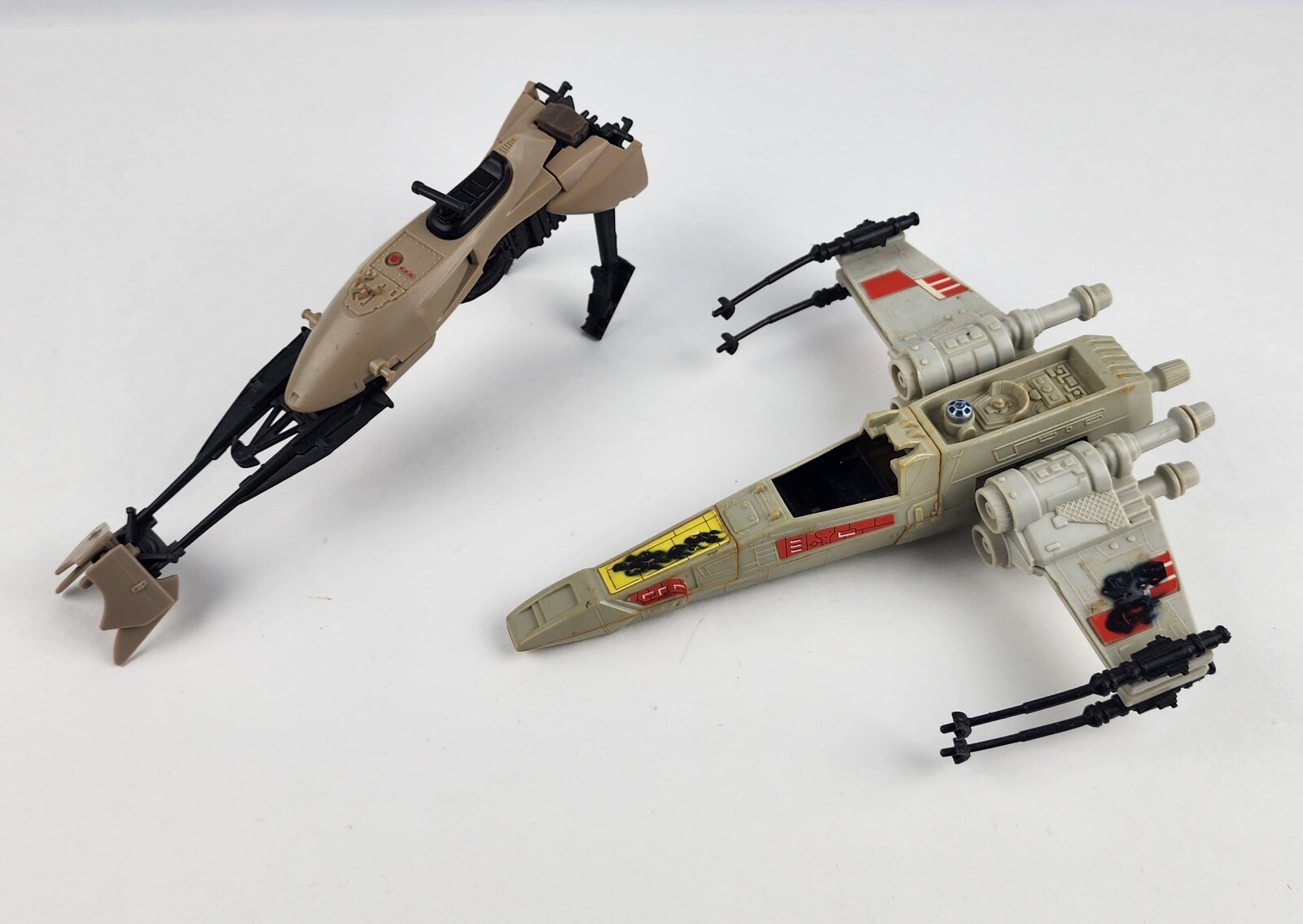 1983 Star Wars Battle Damaged Micro X-wing Fighter & Speeder