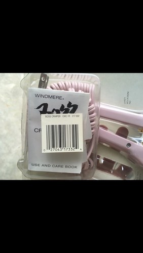 Vintage 1980's Windmere Pink Boss Hair Waver Crimper Styler Iron Brand New