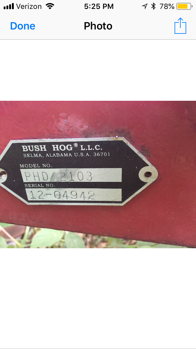 Never Been Used 2004 Brush Hog 9