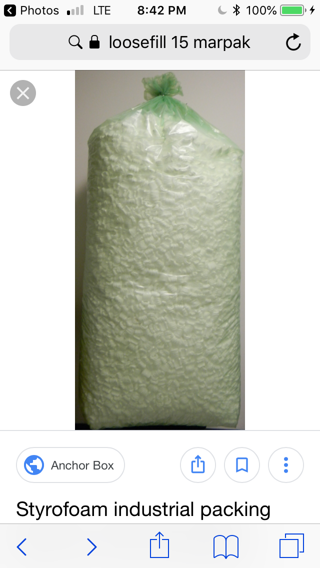 50+ CUBIC FEET of SHIPPING PEANUTS! • Foam STYROFOAM bubble wrap bulk LOOSE FILL