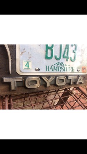 Vintage Toyota Land Cruiser BJ43  New Hampshire License Plate Wall Art Free Ship