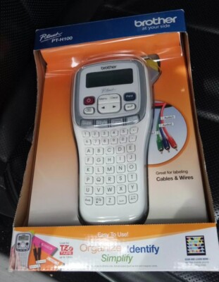 Brother PT-H100 P-Touch Handheld Electronic Label Maker System Open Box