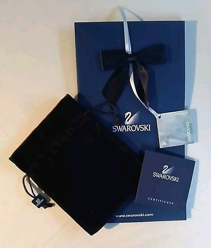 Authentic Swarovski Velvet Gift Pouch and Paper Bag with