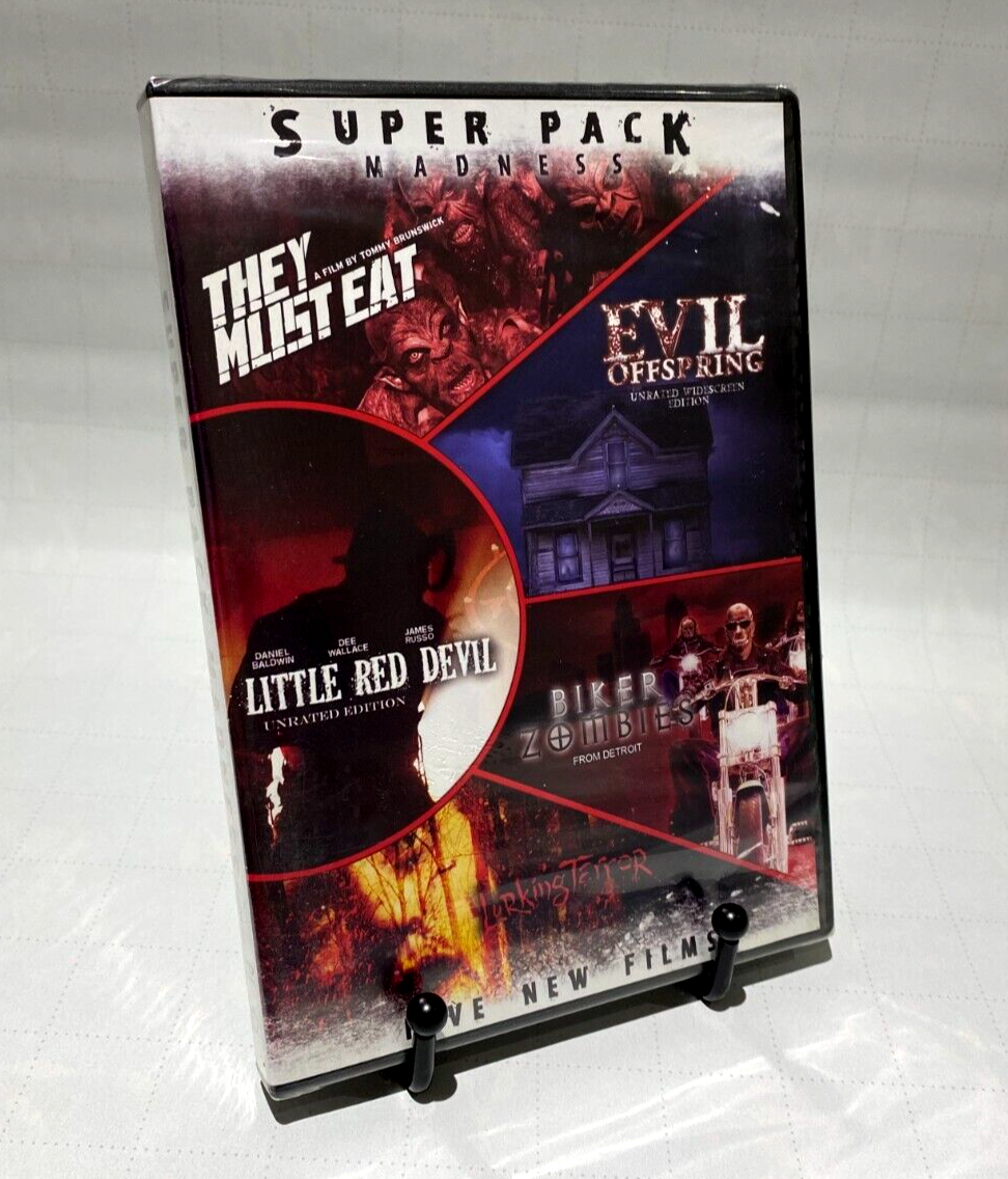 NEW 5 Horror Movie DVD Pack- They Must Eat/Little Red Devil