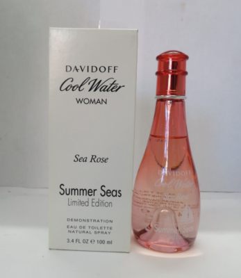 DAVIDOFF COOL WATER WOMAN SEA ROSE SUMMER SEAS LTD ED. 3.4 oz EDT