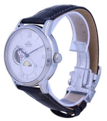 Pre-owned Orient Classic Sun Moon Phase Open Heart Dial Automatic Ra-as0011s10b Mens Watch
