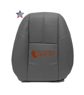 2007-2013 Chevy Silverado Driver Lean Back Vinyl Seat Cover Dark Titanium Gray
