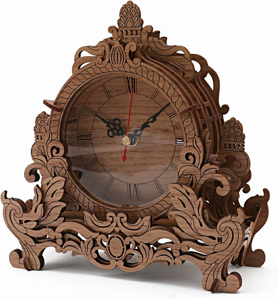 3d clock. 3д пазл часы. пазл 3 д деревянные часы. 3d puzzle wood clock.