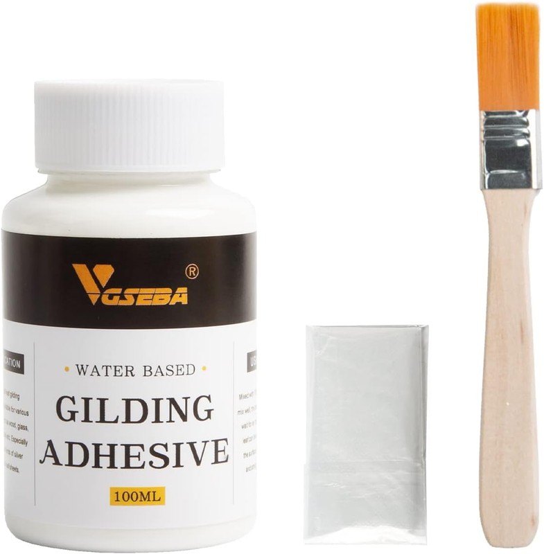 Gilding Glue - Gold Leaf & Metal Leaf Adhesive, 100ml Water Based Epoxy Resin Gl