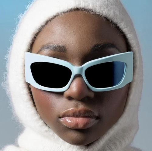 GUCCI GUCCI GG1412S-005 BLUE SUNGLASSES