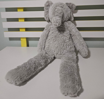 ELEPHANT PLUSH TOY GREY ADAIRS BABY ELEPHANT STUFFED ANIMAL JUNGLE 50CM