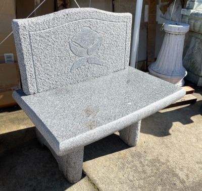 Small Hand Carved Granite Bench eBay