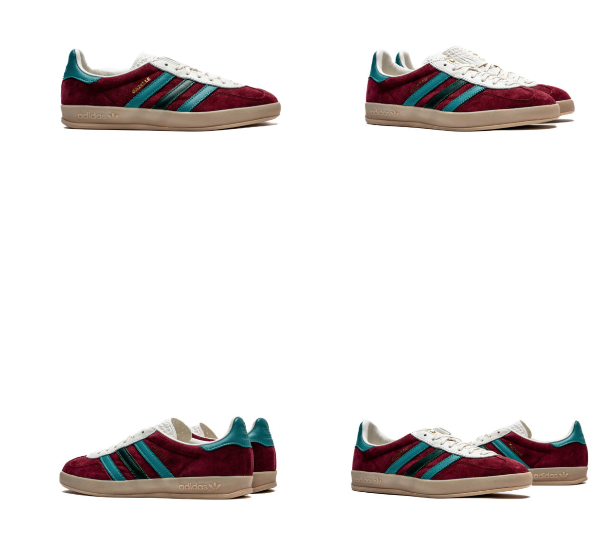 $150 NEW Men's Adidas GAZELLE Indoor IG4996 OG Shoes Maroon
