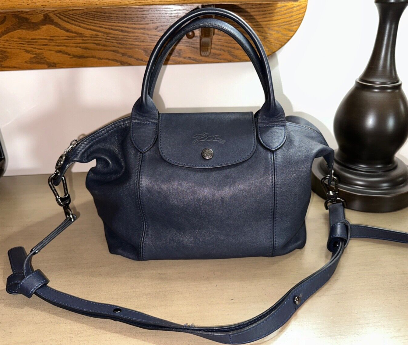 トートバッグ Longchamp Navy Blue Le Pliage Original S Bag Le Pliage Original S Handbag Navy - Recycled canvas