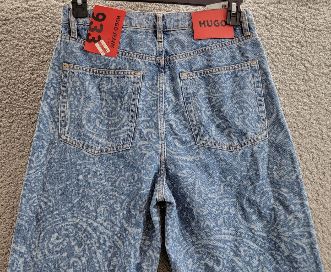 HUGO BOSS Modern-fit Jeans Women's 31/32 Blue Belt Loops Button Zipper Closure~ - Picture 13 of 19