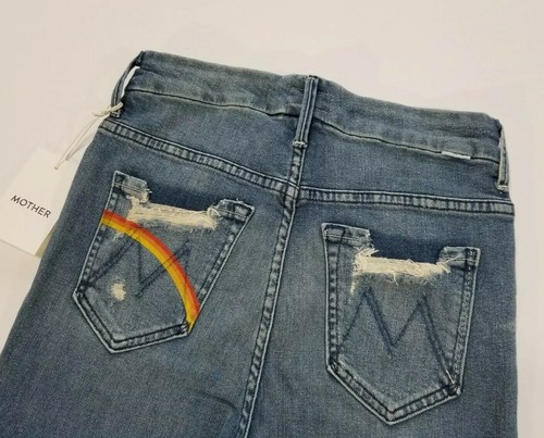 Pre-owned Mother Denim High Waisted Looker Ankle Chew, Learning To Hula $248