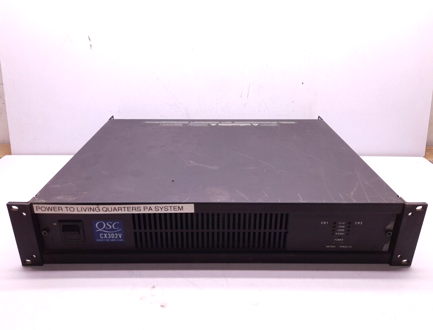 CX302V QSC パワーアンプ DIRECT 70V AMPLIFIER QSC CX302V Power Amplifier Output Power Per Ch/Volt 300W