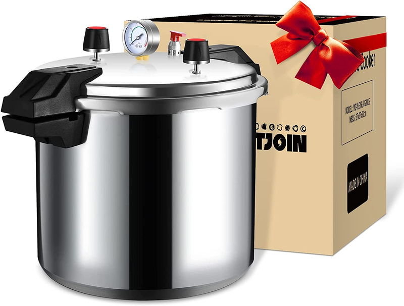 , Commercial Pressure Cooker With Gauge, 16 Quart (16qt)