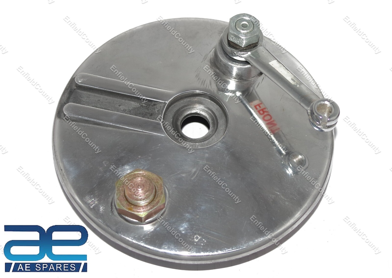 Fits Royal Enfield Complete 6.5 Inch Early Model Front Brake Assembly 