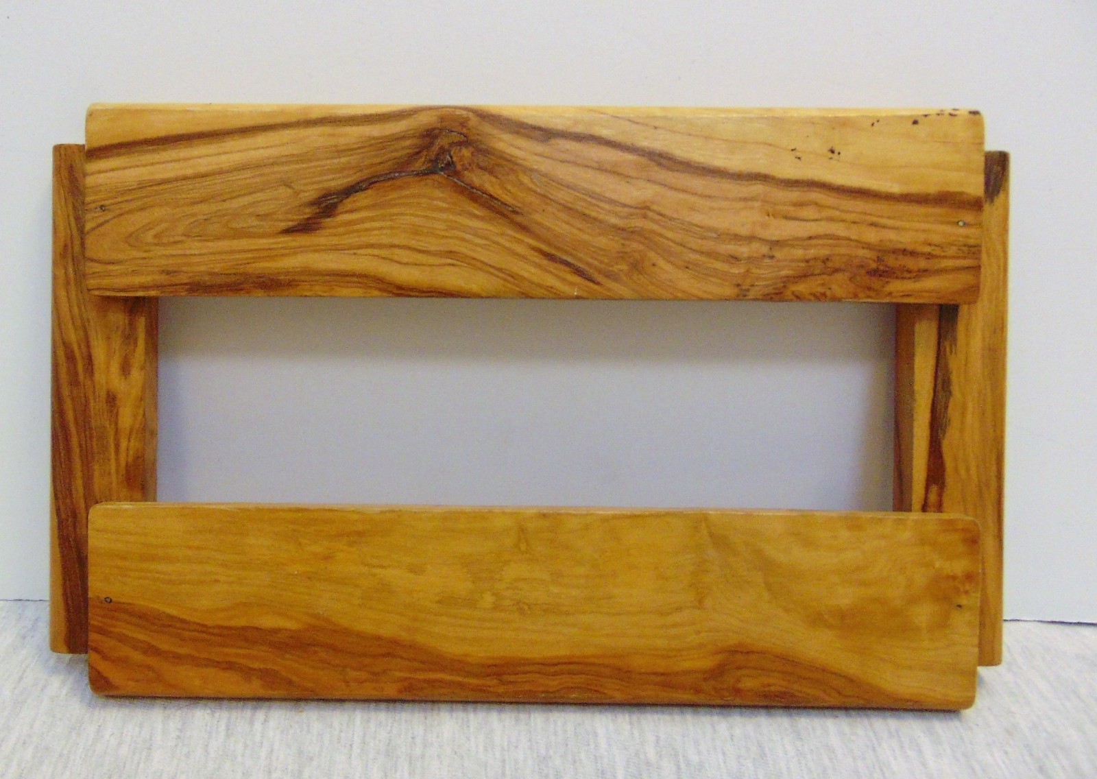 Natural Olive Wood Serving Tray w/ 3 Dish Made in Spain