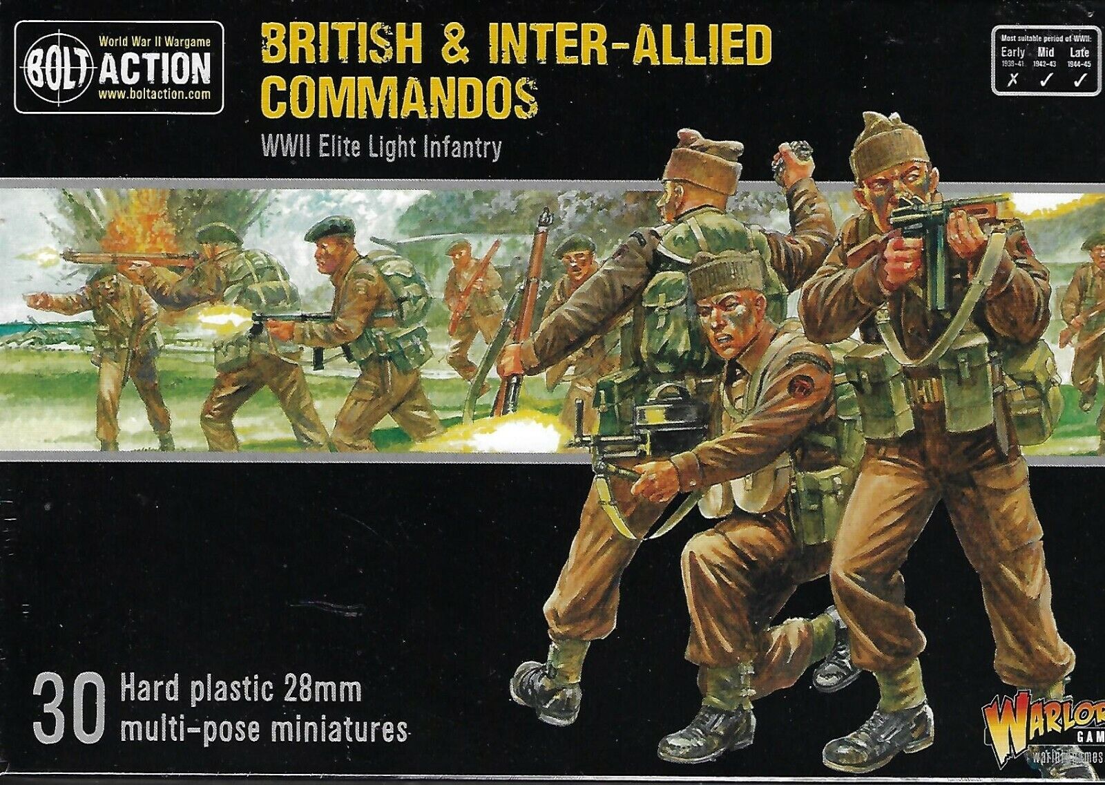 Bolt Action WW2 British & Inter Allied Commandos NIB NEW Warlord Games Bolt Action WW2 British & Inter Allied Commandos NIB NEW Warlord Games
