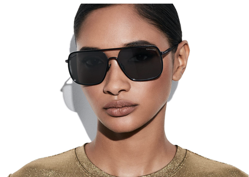 Pre-owned Tom Ford Cliff-02 Ft1015 12c Limited Edition Sunglasses Black Frame 60mm In Gray