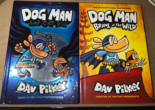 Dog Man Set Of 2 Hardcover Children's Books by Dav Pilkey