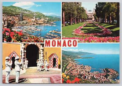 Monaco French Riviera Multiview Postcard