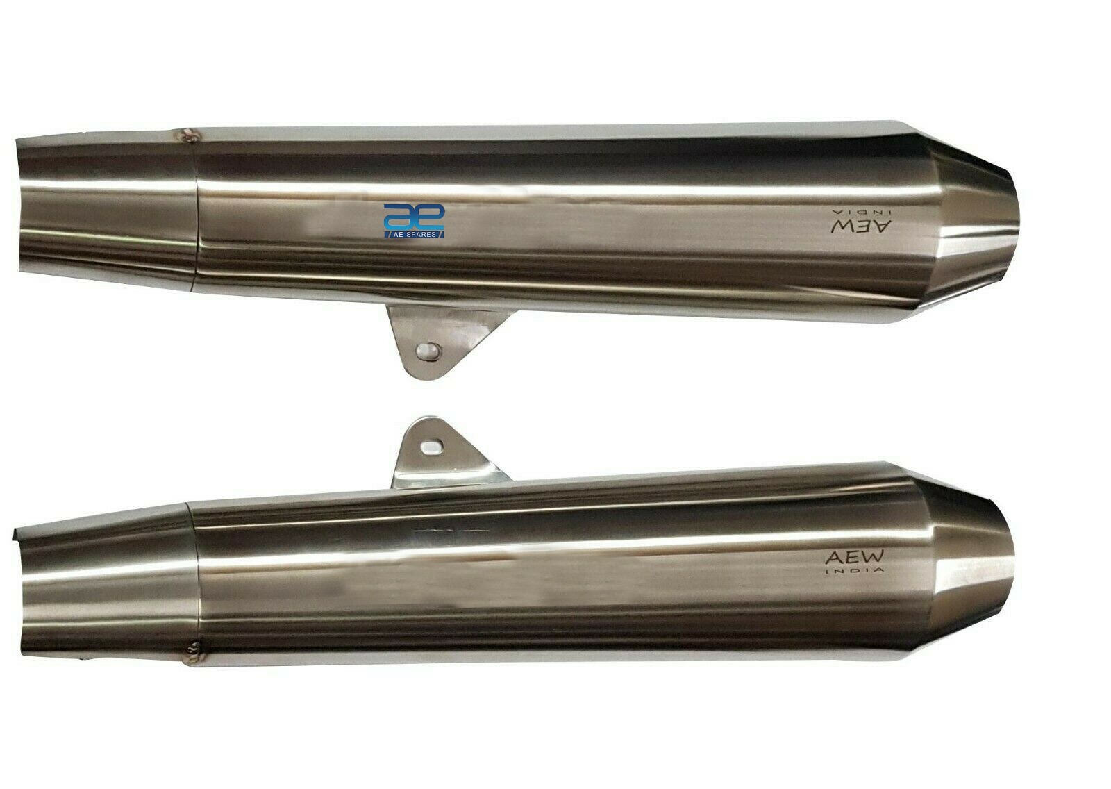 For Royal Enfield Interceptor 650cc S S AEW TE 102 Exhaust Silencer Pair 