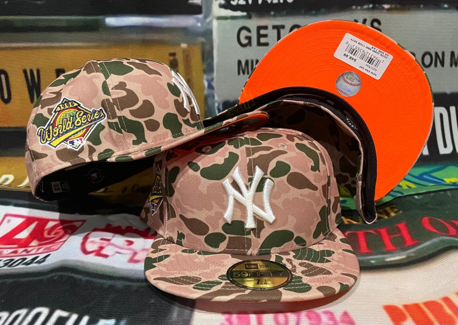 【US限定】NEW ERA 59FIFTY New York Yankees Black Camo New York Yankees Mens Camo 59FIFTY BLACK New Era Fitted Hat