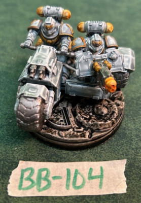28mm Painted 3-D Printed Science Fiction Motorcycle and Side Car Lot BB-104