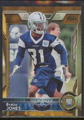 2015 Topps Byron Jones Gold Parallel Rookie Card RC #957/2015 Cowboys. rookie card picture