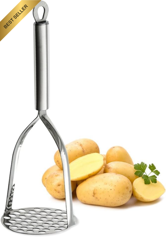 Potato Masher, Heavy Duty Potato Smasher, Durable Sturdy Grip Potato Masher, Mad