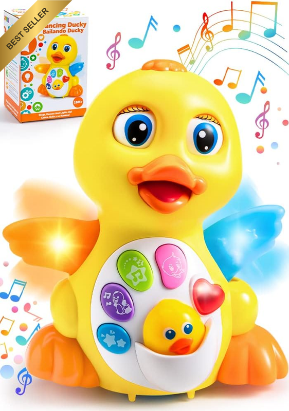 Infant Dancing Crawling Musical Duck Toy Tummy Time Light Up 18+ Months Gift