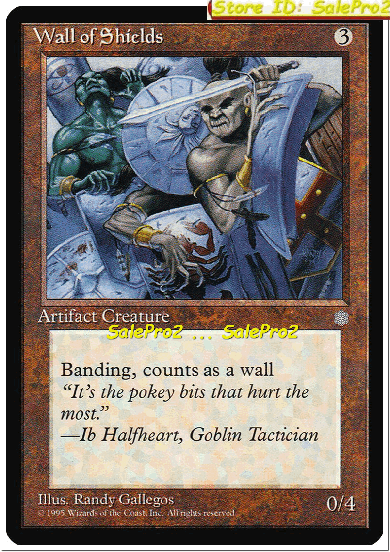 WALL OF SHIELD magic ICE AGE BANDING ARTIFACT CREATURE WALL