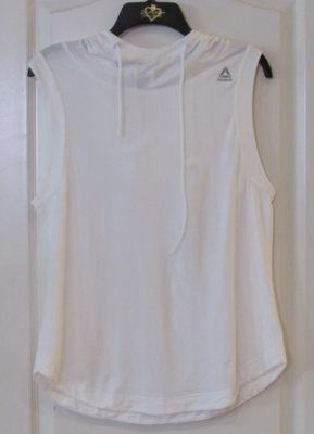Sleeveless hoodie white shop