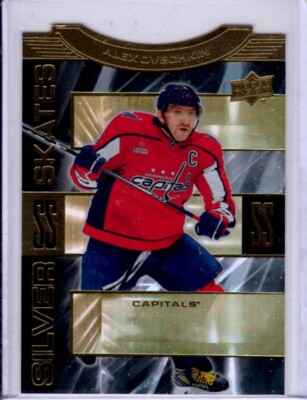 2023-24 UD Extended Series Alex Ovechkin Silver Skate Gold Insert Card # SS-21