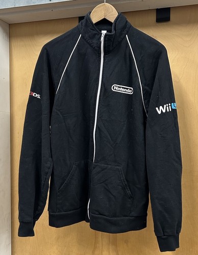 Nintendo WII U 3DS Employee Full Zip Track Jacket Size