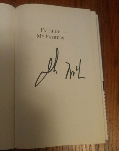John Mccain Arizona Cardinals helmet Faith of My Fathers signed auto autograph