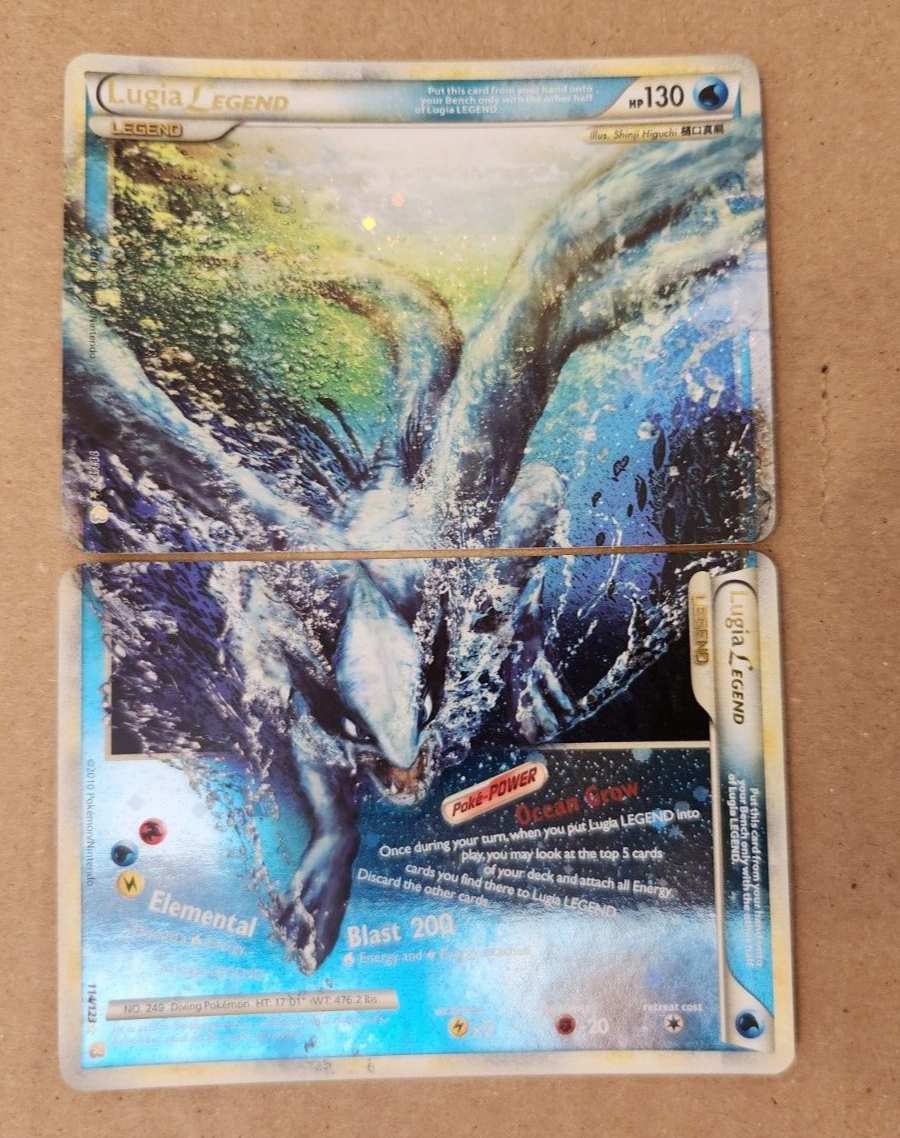 ULTRA RARE Lugia Legend Set 113 114/123 Pokemon Heart Gold ULTRA RARE Lugia Legend Set 113 114/123 Pokemon Heart Gold
