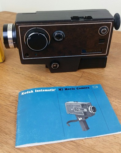 Kodak Vtg Movie Camera Lot Instamatic M7 124 Plress Tape Splicer 8mm 16mm