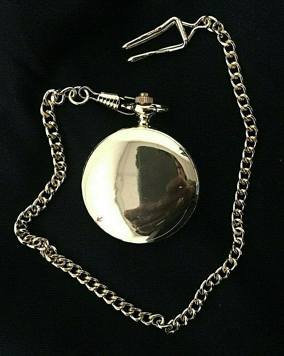 Von Hattenlery Gold Tone Pocket Watch 14